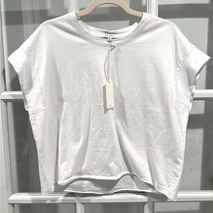 🌿Z SUPPLY🌿 Crew neck Extended shoulder raw edge boxy top